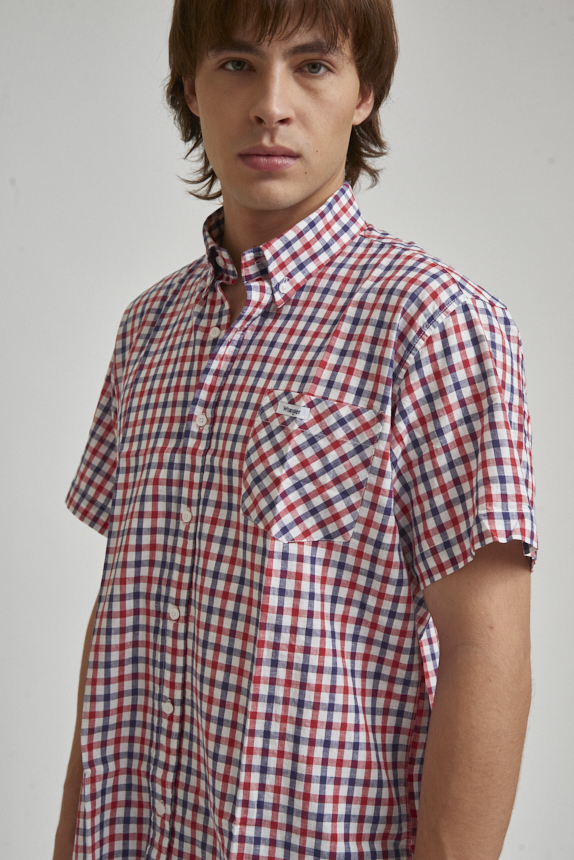 Camisa Reg Linen Checks SS